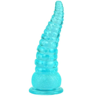 Silky Smooth Tentacle Tickler in white color, a ridged dildo ideal for adventurous individuals seeking an intense experience.