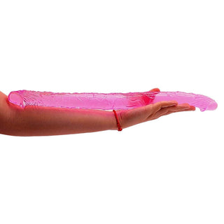 Flexible Jelly 17" Long Double Sided Anal Plug