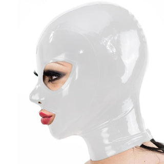 Experience the comfort of Natural Latex with Handmade Natural Latex Sex Rubber Mask for sensory deprivation play.