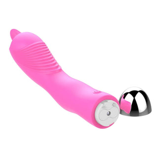 Experience waves of pleasure with this image of Go Deeper Clit Oral G-Spot Stimulator in rose red