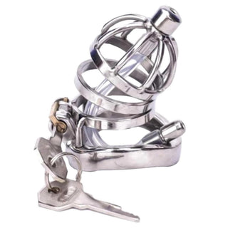 The Small Passive Steel Friend Urethral Tube Chastity Cage