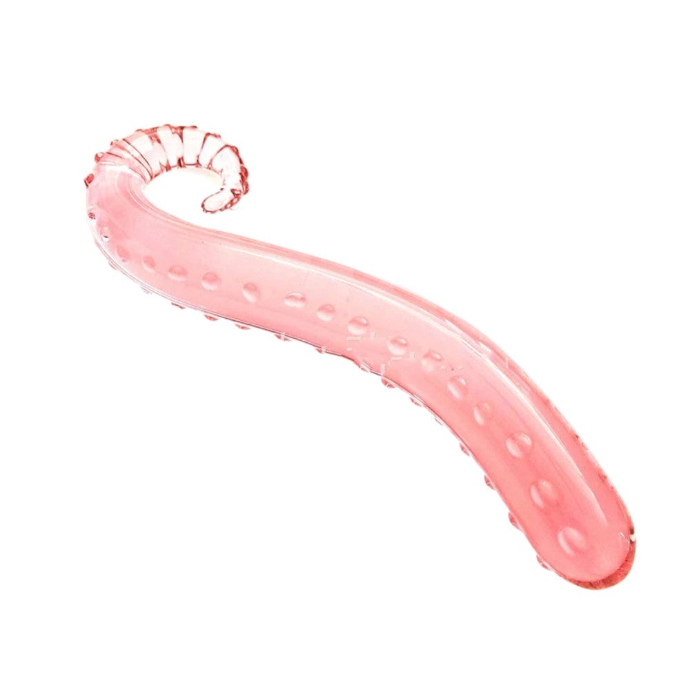 Pink Glass Octopus Tentacle Dildo image, fulfilling your deepest fantasies with a realistic thrilling sensation and fulfilling your Kraken cravings.