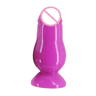 Extreme Dilation Anal Silicone Dildo with 6-inch length and 2.2-inch thickness for intense pleasure.