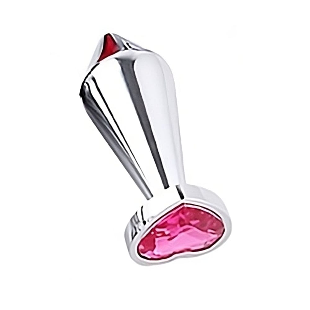 This is an image of Jeweled Steel Butt Plug Men Flared designed for a sensually stimulating experience.