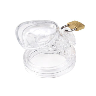 In the photograph, you can see an image of Cum Spectator Resin Cage made from Bio-sourced ABS Resin, offering lightweight comfort and security with a sleek finish for hygiene and durability.