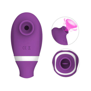 A picture of a silicone tongue vibrator with ten dynamic vibration patterns for ultimate pleasure.