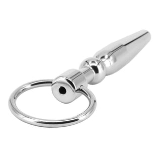 A high-quality stainless steel Hollow Metal Penis Plug designed for comfort and safety during use.
