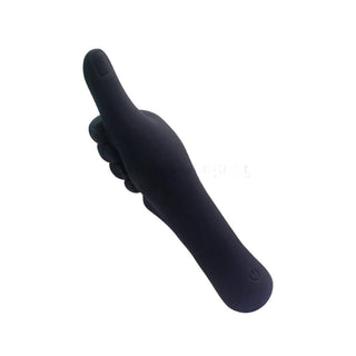 Thumbs Up Hand Vibrator in black color with 1.57 inches width/diameter