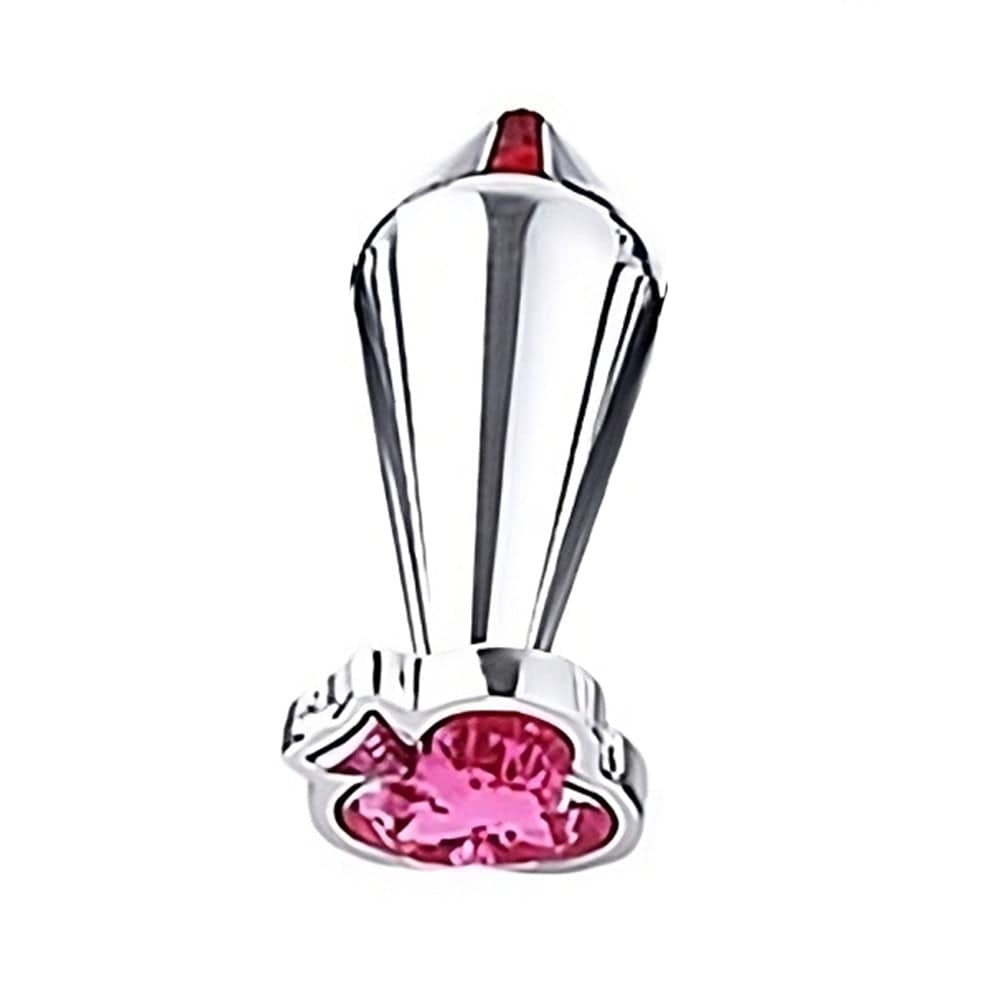 Image illustrating the bold design and unique shape of Jeweled Steel Butt Plug Men Flared.