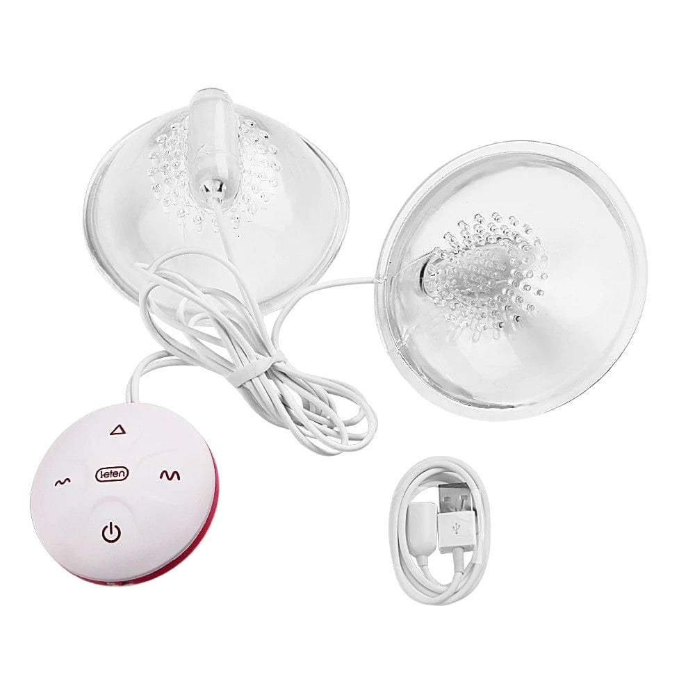 Hands-Free Tit Toy Stimulator Nipple Vibrator Suction Cups - Lovegasm Hands-Free Tit Toy Stimulator Nipple Vibrator Suction Cups - Lovegasm