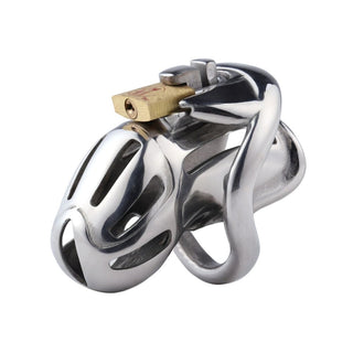 This is an image of BDSM Chastity No Escape Steel Cage, crafted from premium stainless steel.