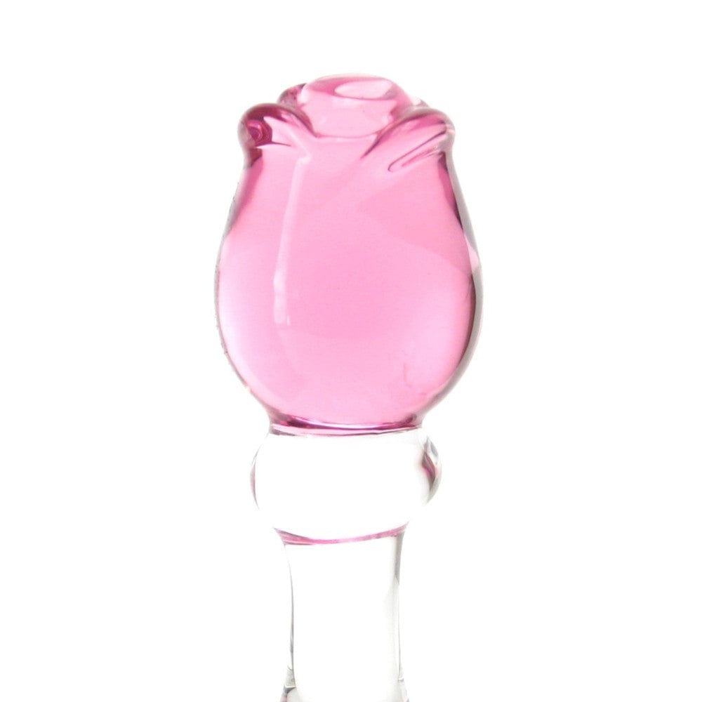 Charming 7 Inch Glass Rose Dildo