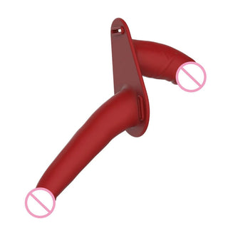 Passionate Red Double Ended Dildo And Harness Set - Adjustable harness for a perfect fit and hands-free exploration.