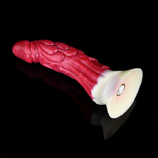 This is an image of the legendary Dragon Flame Monster Dildo with an impressive 8 inches of intensity.
