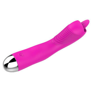 In the photograph, you can see an image of Go Deeper Clit Oral G-Spot Stimulator in elegant pink color