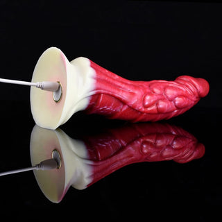 Pictured here is an image of the suction cup feature of the Dragon Flame Monster Dildo for a hands-free riding experience.