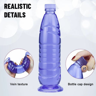 Water Bottle Plug Toy with flexible material blend of rigidity and comfort.