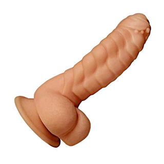 Featuring an image of Dinosaur Dragon 7 Huge Thick Monster Silicone Animal Dildo For Women with scaly ridges and accentuated curves.