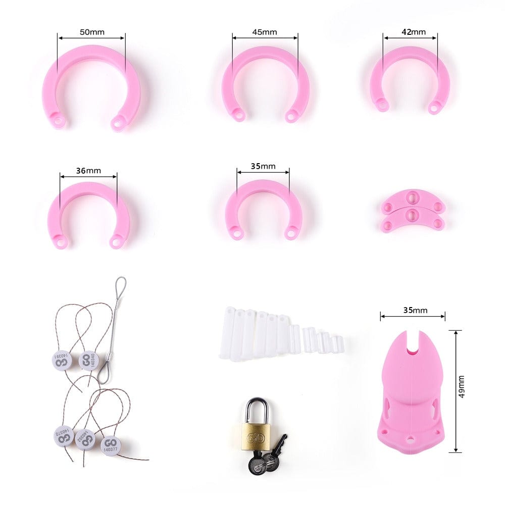 Soft Chamber Sissy Silicone Male Chastity Cage