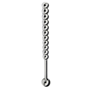 Beaded Sperm Stopper (Non-Vibrating) with an insertable length of 2.76 and a diameter of 0.31 for escalating pleasure.