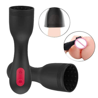 This is an image of Glans Trainer 9-Mode Penis Masturbator with nine vibration modes for intense satisfaction.