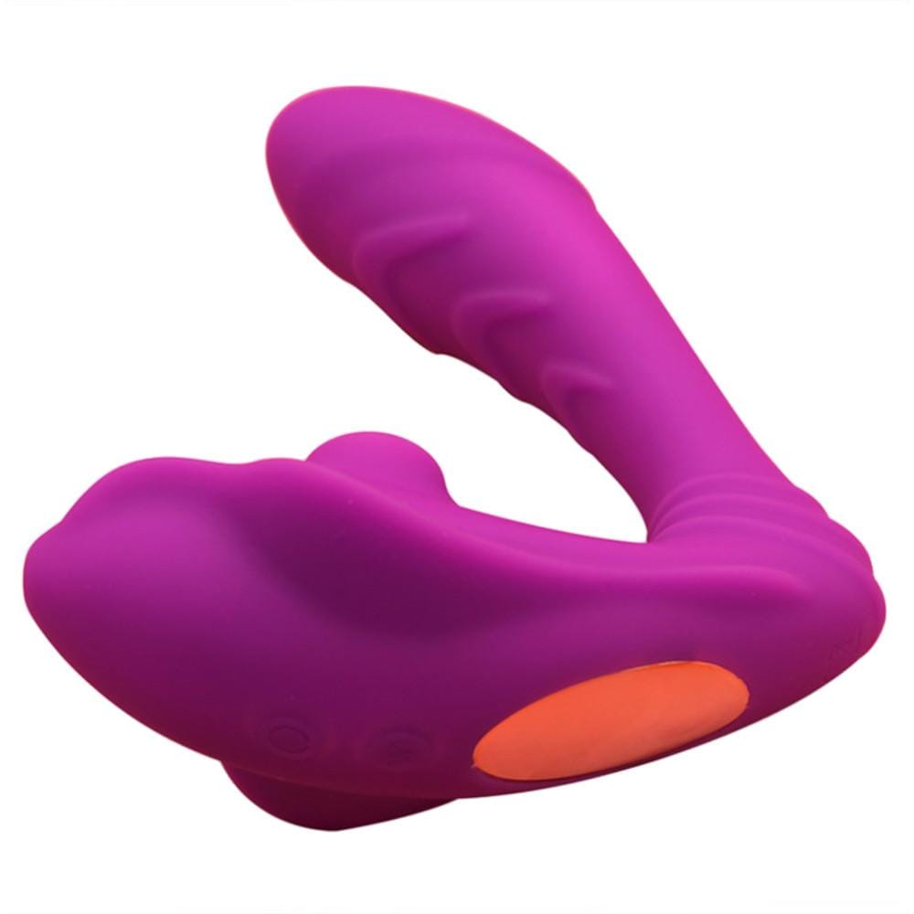 You are looking at an image of Erotic Stinger Wearable Vibrating Underwear Oral Sex Toy with dimensions of 5.51 inches length and 4.45 inches width.