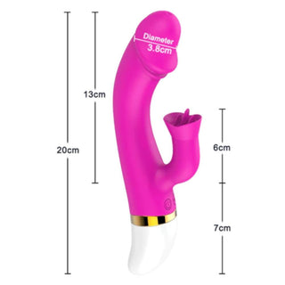 Rechargeable Licking Rabbit Vibrator
