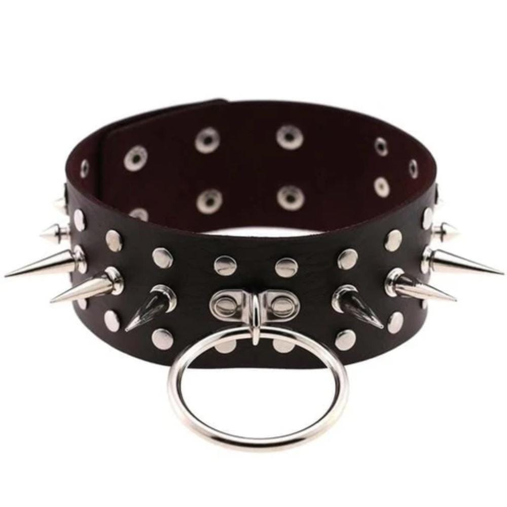 Spiked Bondage Submissive Collar