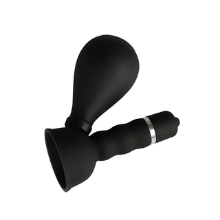 Dual-action nipple play vibrator with internal tentacles for added stimulation
