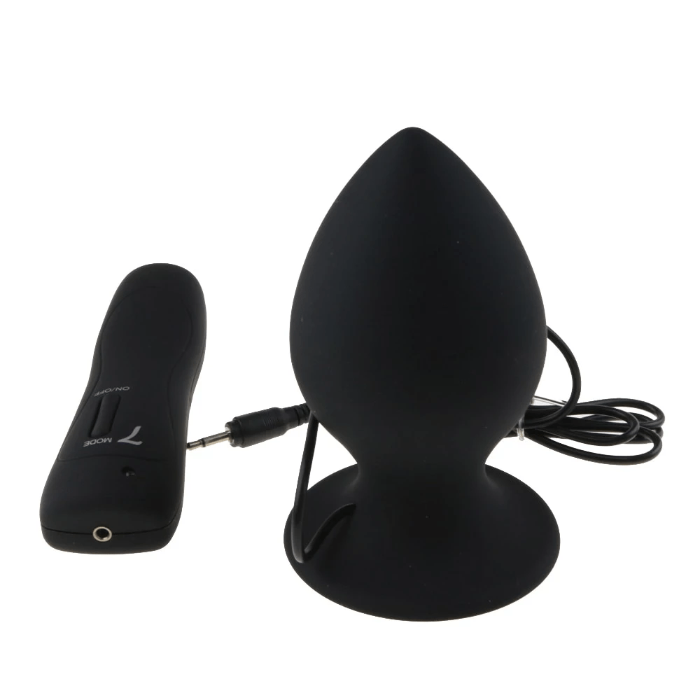 Super Big Vibrating Butt Plug 3.74 to 5.31 Inches Long