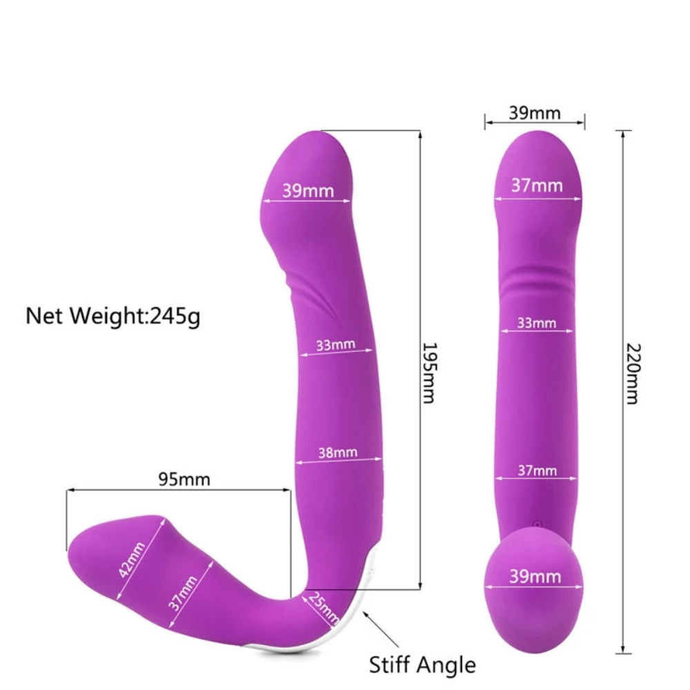 Presenting an image of a sleek and ergonomic Strap On Remote Vibrator designed for unparalleled pleasure experiences.