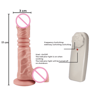 Take a look at an image of the hands-free suction cup attachment of Powerful Thrusting Dildo Vibrator Remote.