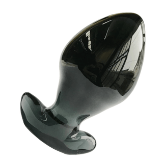 2.5 Inch Wide Butt Plug | Big Black Classic Glass Butt Plug