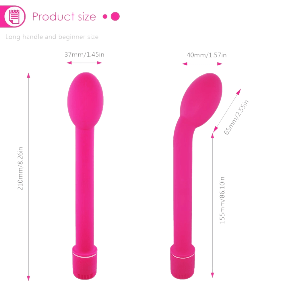 An image highlighting the pink color and smooth surface of Targeted Dildo G Spot Vibe Pink, offering a luxurious touch for heightened pleasure.