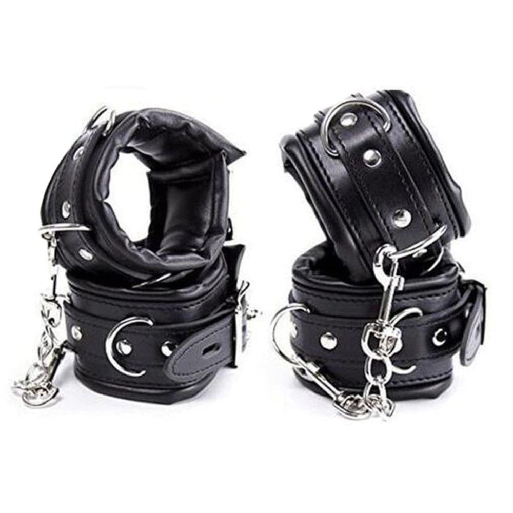 Badass Leather BDSM Cuffs