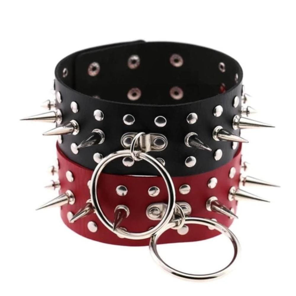 Spiked Bondage Submissive Collar