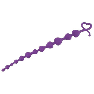 In the photograph, you can see an image of Purple Hearts Anal Beads in mesmerizing shade of purple, designed for sensual exploration and pleasure.