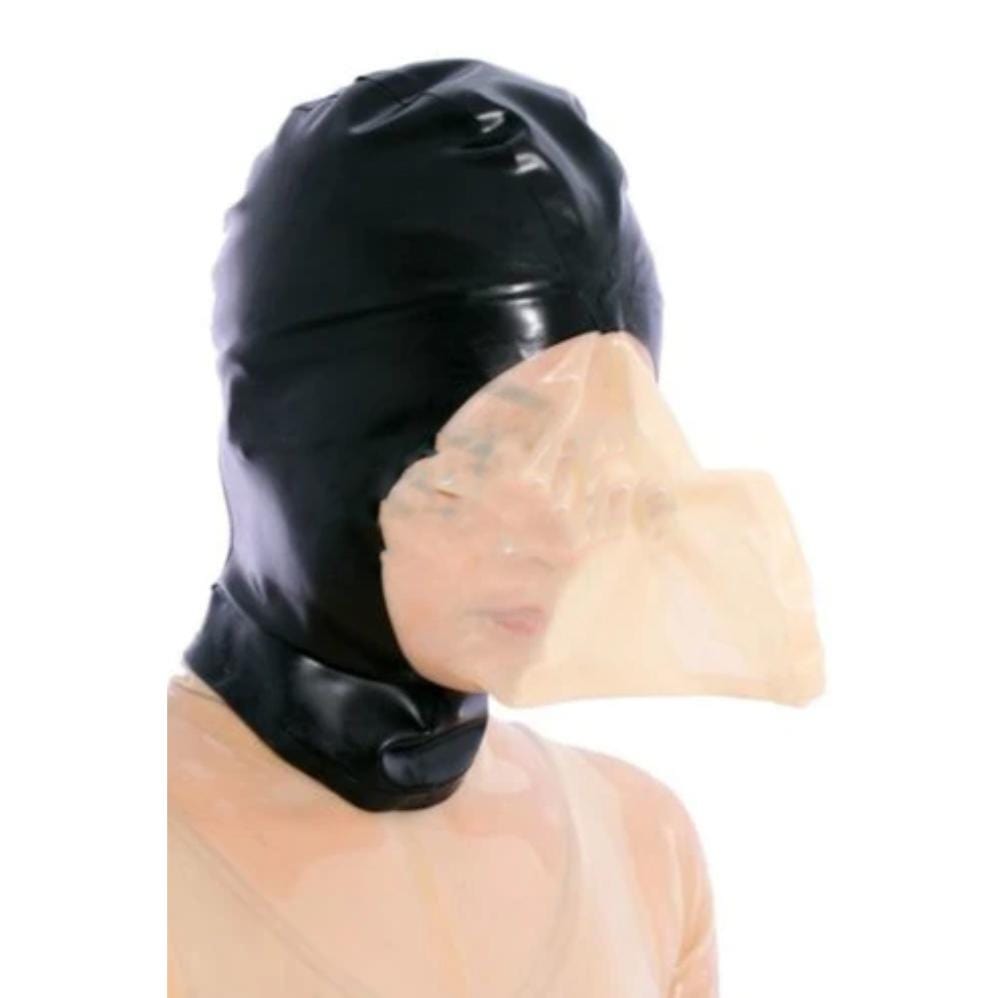 Full Coverage Bondage Rubber Hood