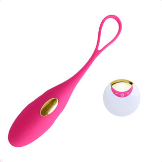 Featuring an image of USB Rechargeable Remote Control Kegel Balls in purple and rose pink colors.