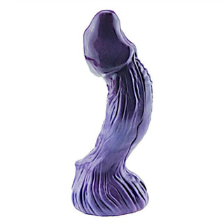 This is an image of Purple Octopus 8.3 Dragon Dildo Monster, a thick silicone dildo with ridges and bumps for extreme pleasure.