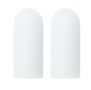 View the white Silicone Penis Sleeve in two sizes, small at 2.3 inches and large at 3.54 inches, for a comfortable and secure fit.