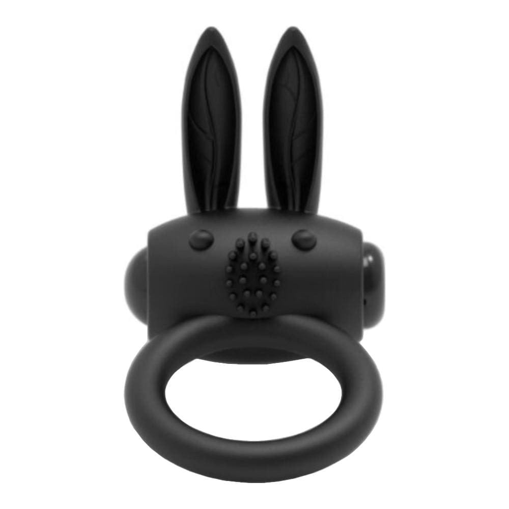 Vibrating Black Rabbit Cock Ring