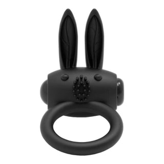 Vibrating Black Rabbit Cock Ring