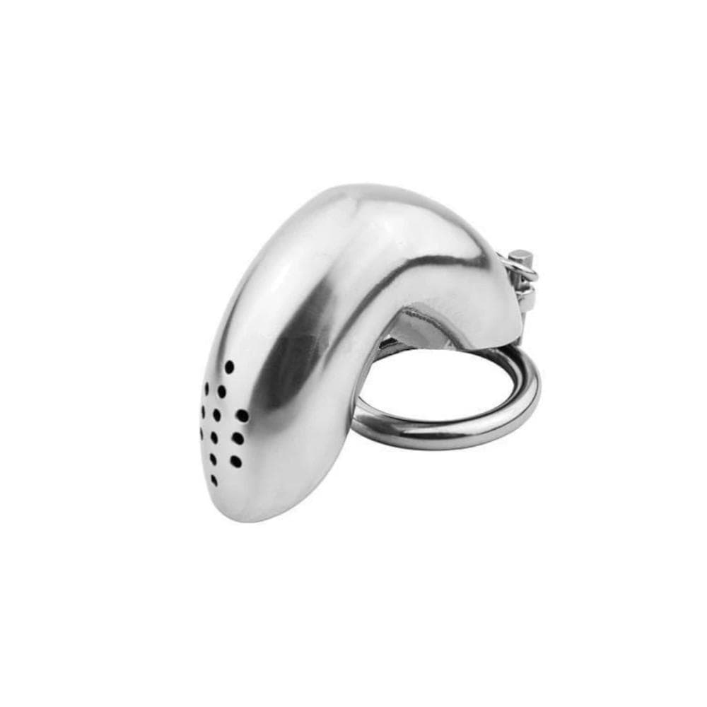 Tilted Trophy Metal Chastity Device