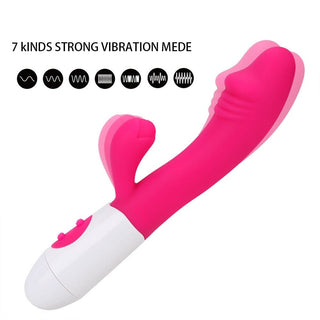 You are looking at an image of G Spot Dildo Rabbit Vibrator Clit Stimulator - Crafted from premium silicone, body-safe with no phthalates or BPA for safe and satisfying intimate sessions.
