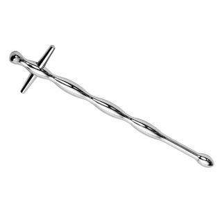 You are looking at an image of Hilted Steel Catheter Urethral Sound, 5.90 inches in length and 0.31 inches in diameter.