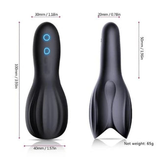 This is an image of Vitality Trainer Pocket Pussy 10-Mode Penis Stroker Masturbator, a premium comfort device for unforgettable pleasure and improved stamina.