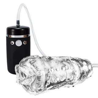 Battery-Operated Pocket Pussy Blowjob Machine Automatic Male Masturbation Sleeve - Lovegasm Battery-Operated Pocket Pussy Blowjob Machine Automatic Male Masturbation Sleeve - Lovegasm