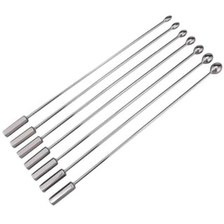 You are looking at an image of Metal Urethral Play Penis Wand (Non-Vibrating) - sleek, elongated, and smooth for deep exploration.