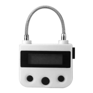 Get ready for controlled suspense with Rechargeable Electronic Timer Lock in black and white options.